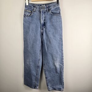 Vintage Kids Y2K 90s CK Calvin Klein Light Blue Relaxed Straight Jeans 12Y